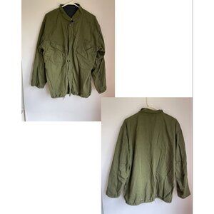 Vintage Army Military Chemical Warfare Cargo Jacket Protective Wear Size Medium